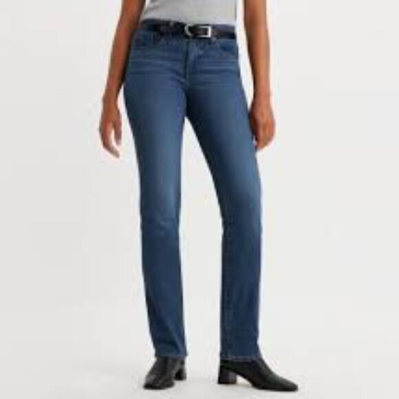 NWT Levi's Shaping Straight Mid Rise Tummy Slim Women Jeans Size 10/30 - Picture 1 of 5